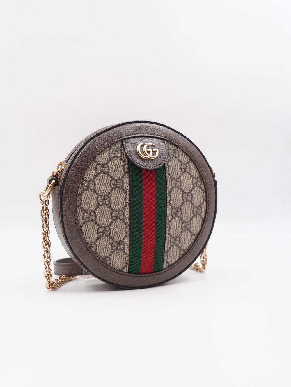 CG52 💗 Gucci Ophidia Mini Round Shoulder Crossbody Bag - Picture 6 of 13